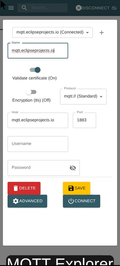 Connect to MQTT Broker