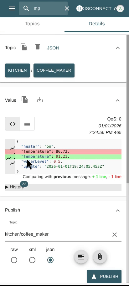 Mobile-Friendly MQTT Explorer