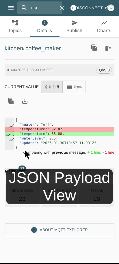 Mobile-Friendly MQTT Explorer