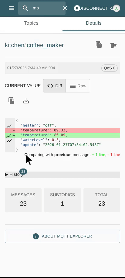 Mobile-Friendly MQTT Explorer