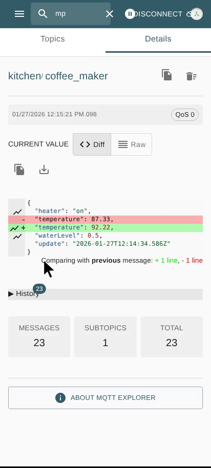 Mobile-Friendly MQTT Explorer