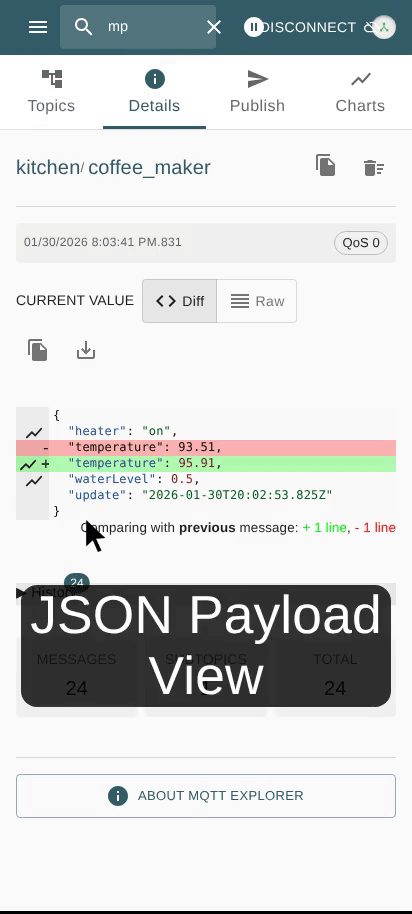 Mobile-Friendly MQTT Explorer