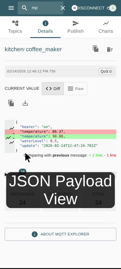Mobile-Friendly MQTT Explorer