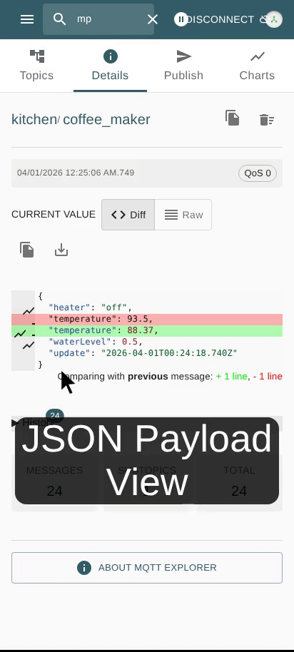 Mobile-Friendly MQTT Explorer