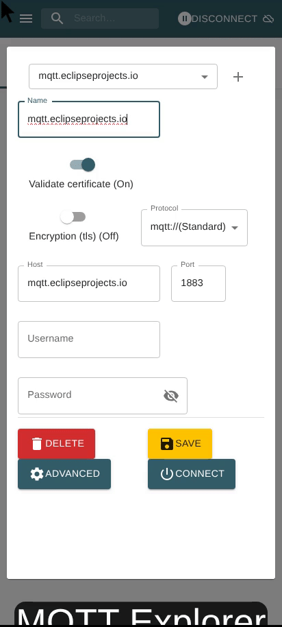 Connect to MQTT Broker