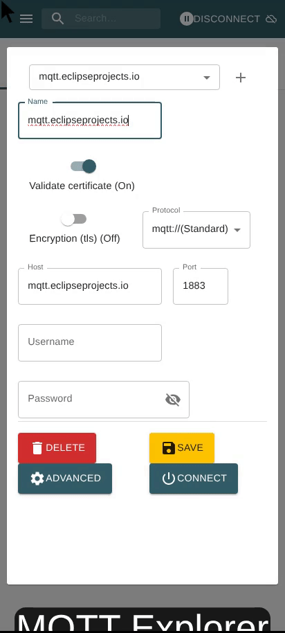Connect to MQTT Broker