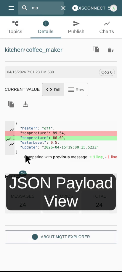 Mobile-Friendly MQTT Explorer