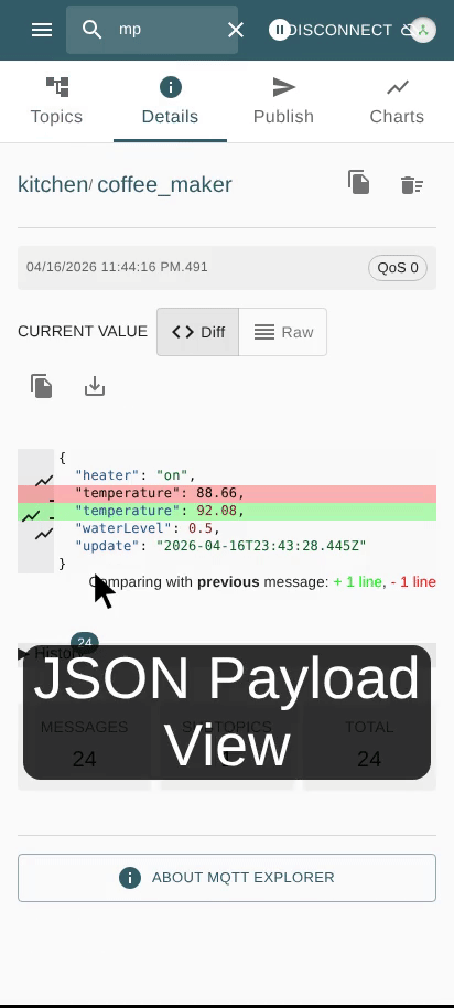 Mobile-Friendly MQTT Explorer