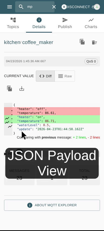 Mobile-Friendly MQTT Explorer