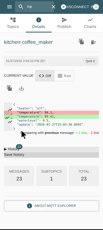 Mobile-Friendly MQTT Explorer