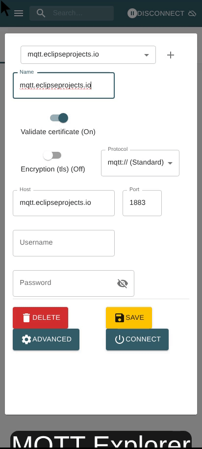 Connect to MQTT Broker