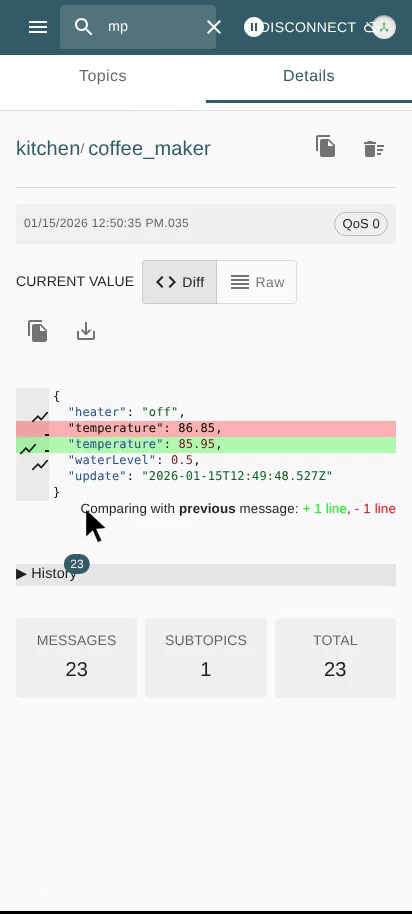 Mobile-Friendly MQTT Explorer